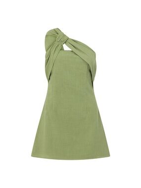 Sabo Twisted One-Shoulder “The Dimmi” Mini Dress size 14
